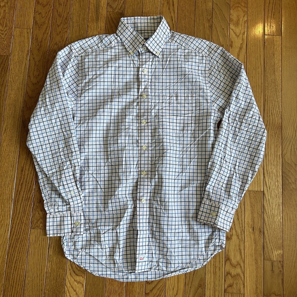 Vineyard Vines Men's Size Small Button Down Classic Fit Murray Shirt Plaid Check